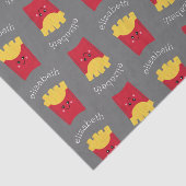 可愛いかわいいフランスのフリース名前をカスタムする 薄葉紙 (詳細)