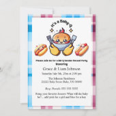 可愛いかわいいベビー-Q性女の子パーティーを明かす 招待状 (正面)