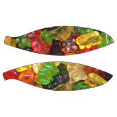 可愛いかわいいレインボーカラフルキャンディーベアグミ バスケットボール (パネル)