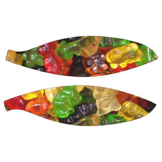 可愛いかわいいレインボーカラフルキャンディーベアグミ バスケットボール (パネル)