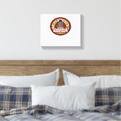 可愛いかわいい七面鳥 – ハッピンクラシック感謝祭T- キャンバスプリント (インサイチュ (寝室))