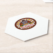 可愛いかわいい七面鳥 – ハッピンクラシック感謝祭T- ペーパーコースター (アングル)