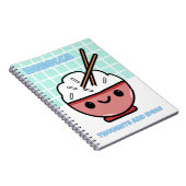 可愛いかわいい丼 – パーソナライズされた ノートブック (右側)