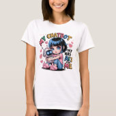 🤖可愛いかわいい大好きチャットボットは私のために愛のみ Tシャツ (正面)