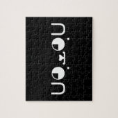 可愛いかわいい子犬日本の顔文字 ジグソーパズル (縦)