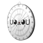 可愛いかわいい子犬日本の顔文字 ダーツボード (正面右)