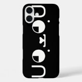 可愛いかわいい子犬日本の顔文字 Case-Mate iPhoneケース (裏面)