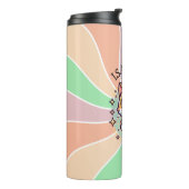 可愛いかわいい子猫とバブルティーパーソナライズされた タンブラー (回転左)