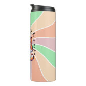 可愛いかわいい子猫とバブルティーパーソナライズされた タンブラー (回転右)