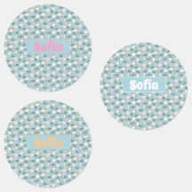 可愛いかわいい子猫パターン紺色の名前