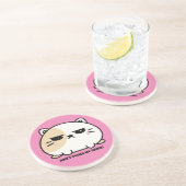 可愛いかわいい怒ぽっぽん餅 コースター (側面)