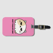 可愛いかわいい怒ぽっぽん餅 ラゲッジタグ (正面横)