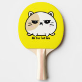 可愛いかわいい怒ぽっぽん餅 卓球ラケット (正面)