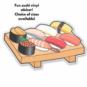 可愛いかわいい日本のすしトレーカスタム切りビニル シール