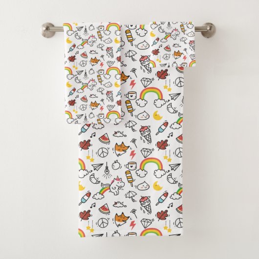 可愛いかわいい柄タオルセット バスタオルセット (インサイチュ)