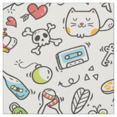 可愛いかわいい柄 ファブリック (クローズアップ)