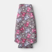 可愛いかわいい柄 ボトルクーラー (正面)