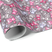可愛いかわいい柄 ラッピングペーパー (ロールコーナー)