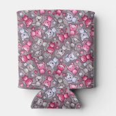 可愛いかわいい柄 缶クーラー (裏面)