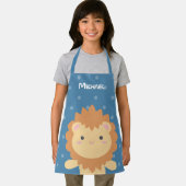 可愛いかわいい漫画のライオンのキングのジャングルボーイ エプロン (インサイチュ)