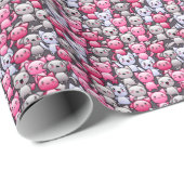 可愛いかわいい猫の柄2 ラッピングペーパー (ロールコーナー)