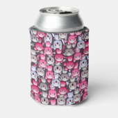 可愛いかわいい猫の柄2 缶クーラー (缶裏面)