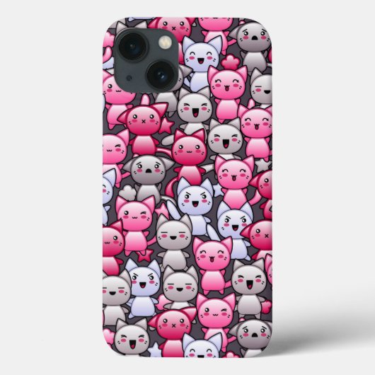 可愛いかわいい猫の柄2 Case-Mate iPhoneケース (裏面)