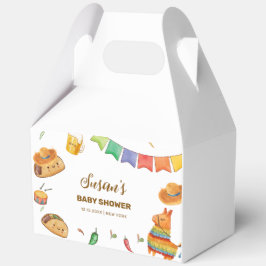 可愛いかわいい素朴フィエスタタコベイビーシャワー フェイバーボックス