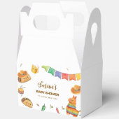 可愛いかわいい素朴フィエスタタコベイビーシャワー フェイバーボックス (見開き)