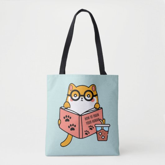 可愛いかわいい読猫の本 トートバッグ (正面)