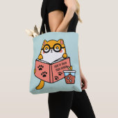 可愛いかわいい読猫の本 トートバッグ (クローズアップ)