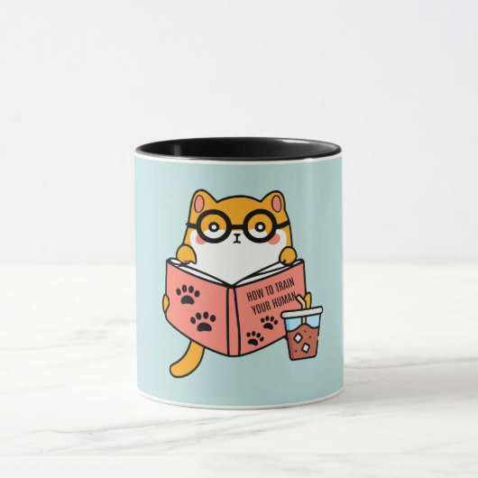 可愛いかわいい読猫の本 マグカップ (中央)