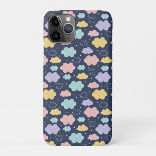 可愛いかわいい雲パターン Case-Mate iPhoneケース (裏)