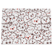 可愛いかわいい雲 ラージペーパーバッグ (正面)