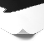 可愛いかわいい黒猫 ポスター (角)