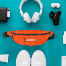 可愛いかわいらしオレンジ赤いハートラブパターン名