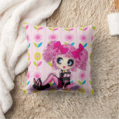 可愛いかわいらしガーリーKawaii PinkyP by LeahG クッション (ブランケット)