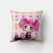 可愛いかわいらしガーリーKawaii PinkyP by LeahG クッション (裏面)