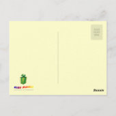 可愛いかわいらし太陽のハッピーバースデーはがき ポストカード (裏面)