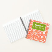 可愛いかわいらし花と虫の女の子 ノートブック (内部)