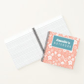 可愛いかわいらし花と虫の女の子 ノートブック (内部)