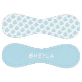 可愛いかわいらし青いハートパターン名 ソフトボール (パネル)