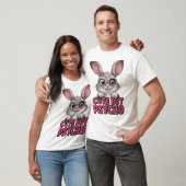 可愛いがサイコおもしろいン熱狂する- Bunny Tシャツ (ユニセックス)