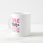 可愛いがサイコ コーヒーマグカップ (正面左)