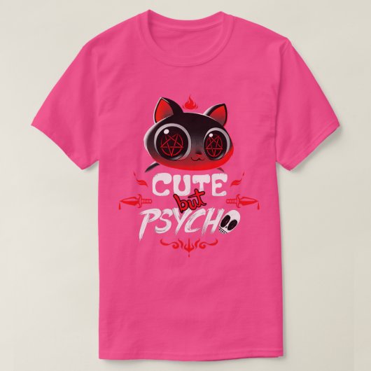 可愛いがサイコ Tシャツ (デザイン正面)