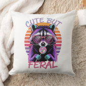 可愛いがフェラル | 野生おもしろい装飾用クッション クッション (ブランケット)