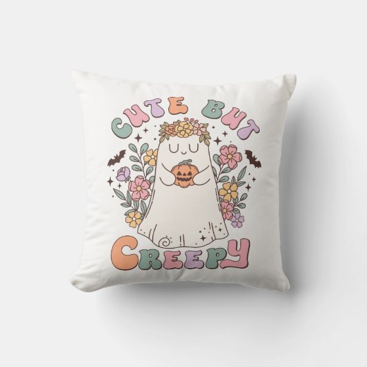 可愛いが不気味なハロウィーン クッション (正面)