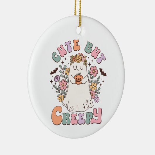 可愛いが不気味なハロウィーン セラミックオーナメント (右)