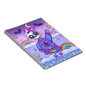 可愛いが不気味スケルトンの女の子スパイラルノート ノートブック (右側)