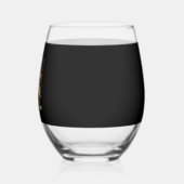 可愛いが不気味フローラおもしろいハロウィーン幽霊チェック ステムなしワイングラス (左)